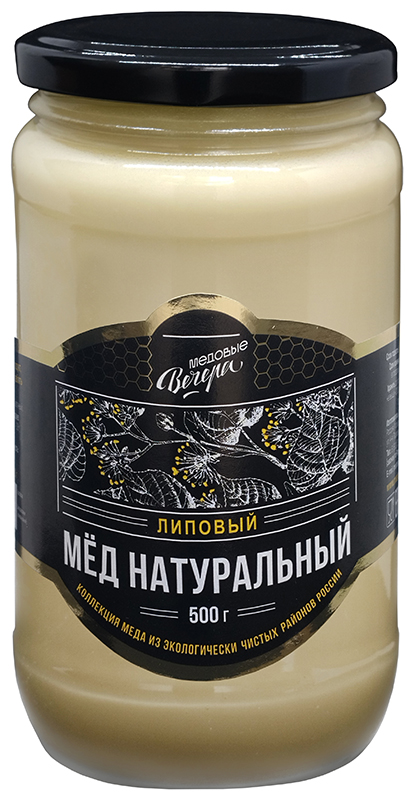 Мёд нат. Липовый 0,5 кг (стекло)